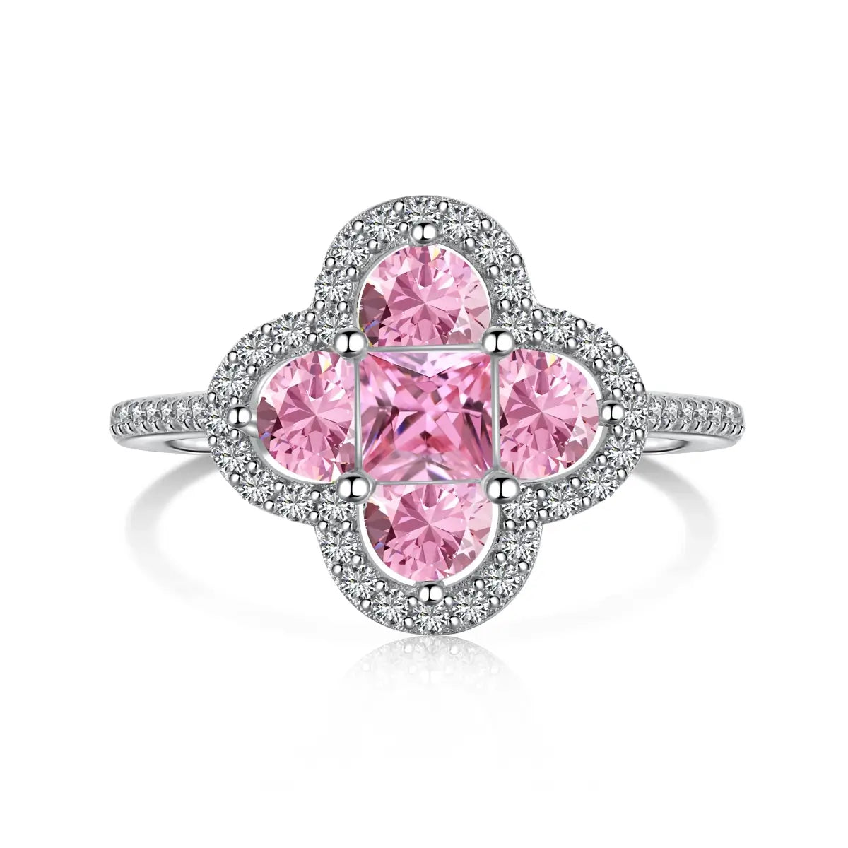 Aurora Blossom Ring - DiamSilver