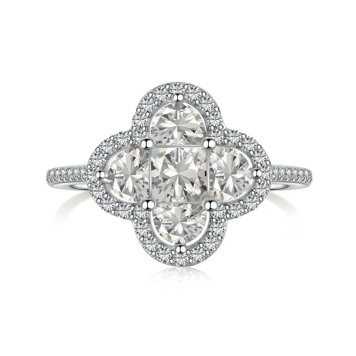 Aurora Blossom Ring - DiamSilver