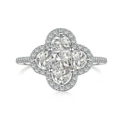 Aurora Blossom Ring - DiamSilver