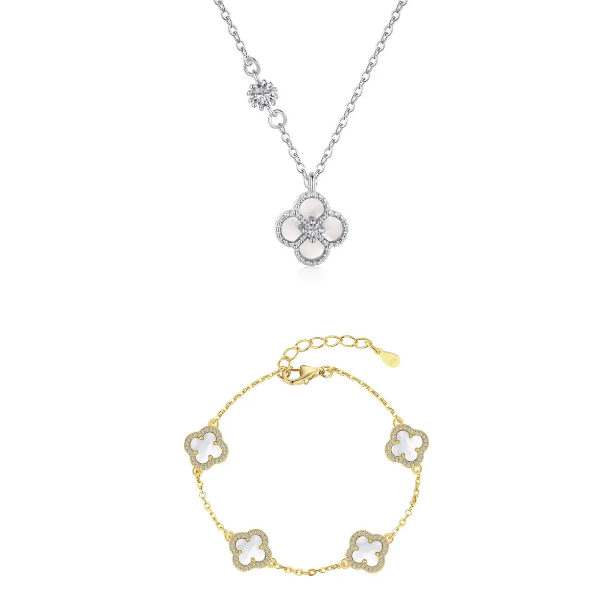 Blossom Clover-Set - DiamSilver