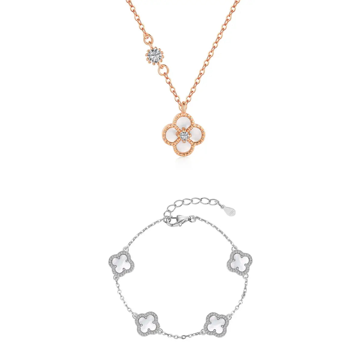 Blossom Clover-Set - DiamSilver