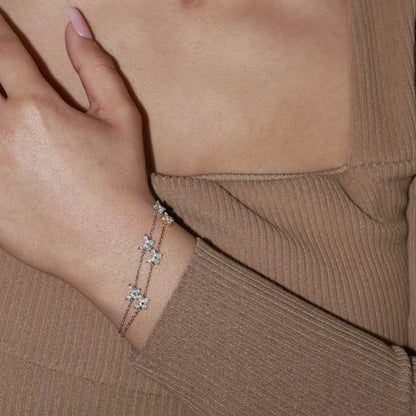 Sparkling Flora Armband - DiamSilver