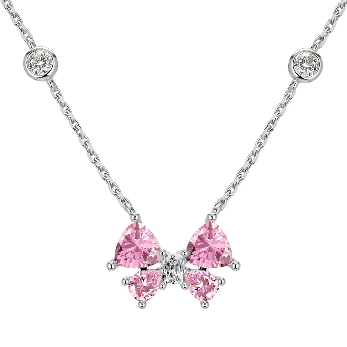 Graceful Bow Kette - DiamSilver