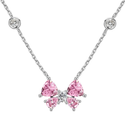 Graceful Bow Kette - DiamSilver