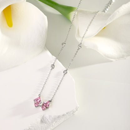 Graceful Bow Kette - DiamSilver