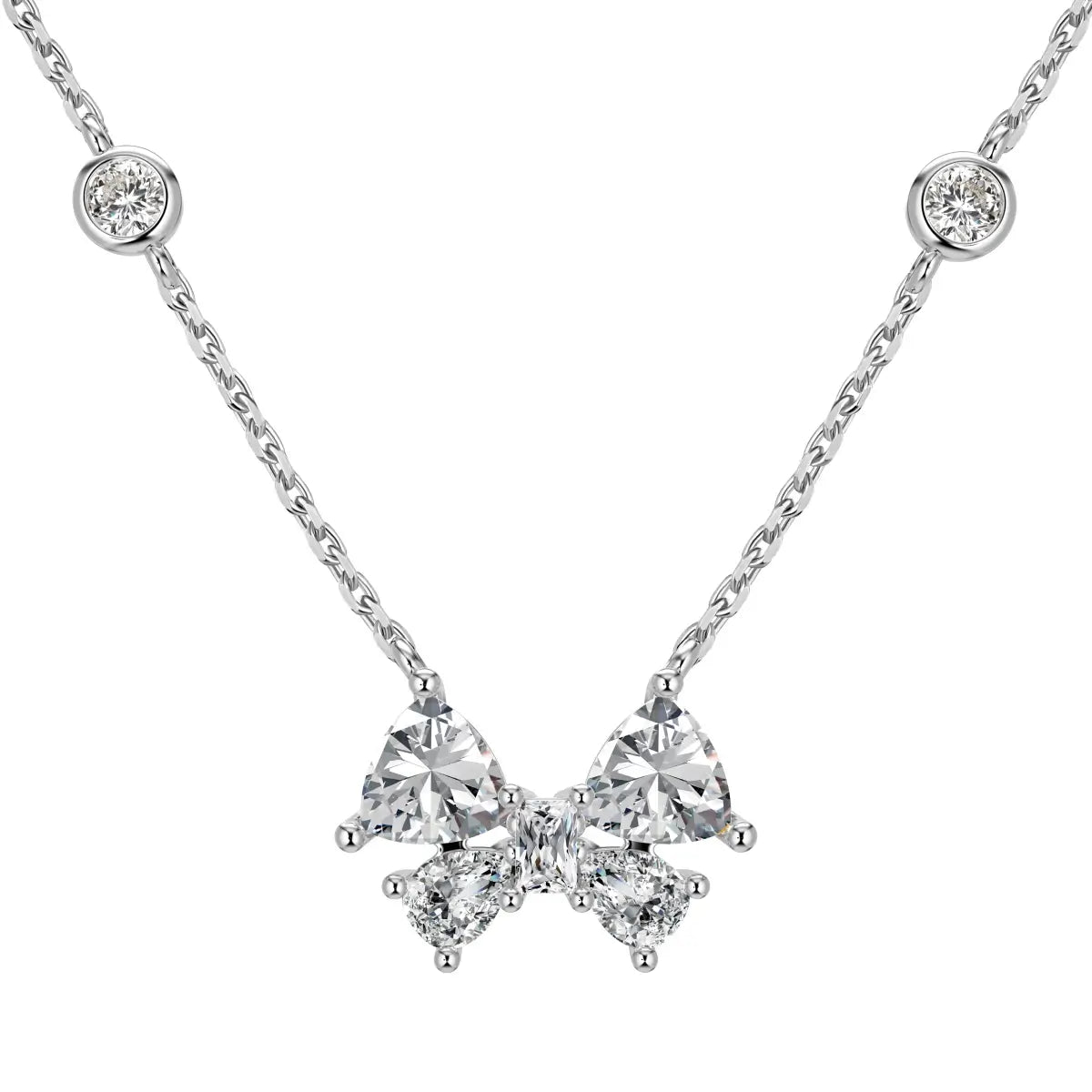 Graceful Bow Kette - DiamSilver