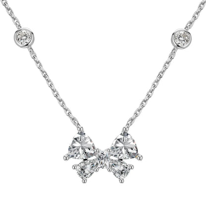 Graceful Bow Kette - DiamSilver