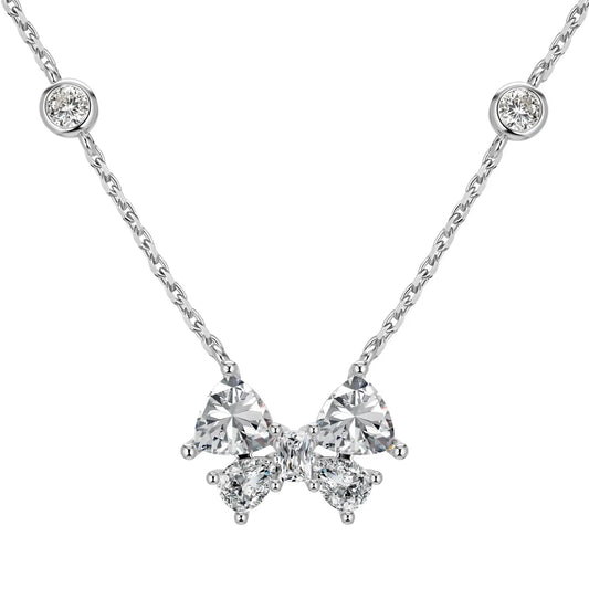 Graceful Bow Kette - DiamSilver