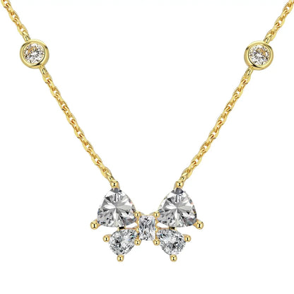 Graceful Bow Kette - DiamSilver