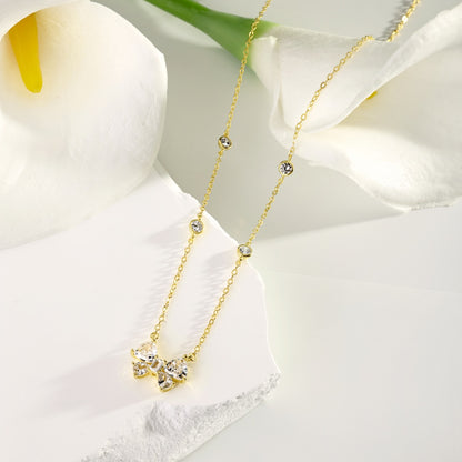 Graceful Bow Kette - DiamSilver