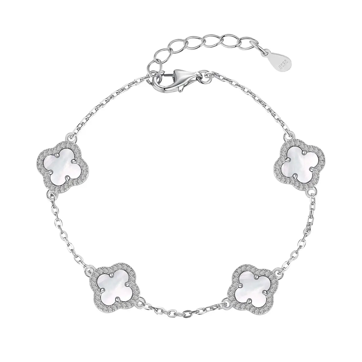 Elegance Clover Armband - DiamSilver
