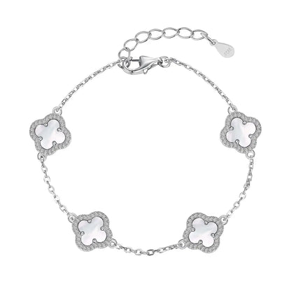 Elegance Clover Armband - DiamSilver