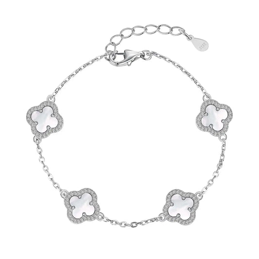 Elegance Clover Armband - DiamSilver