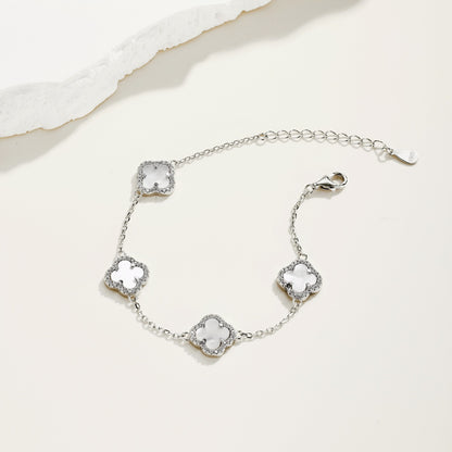 Elegance Clover Armband - DiamSilver