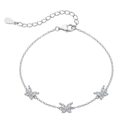 Sparkling Flora Armband - DiamSilver