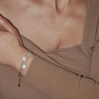 Elegance Clover Armband - DiamSilver
